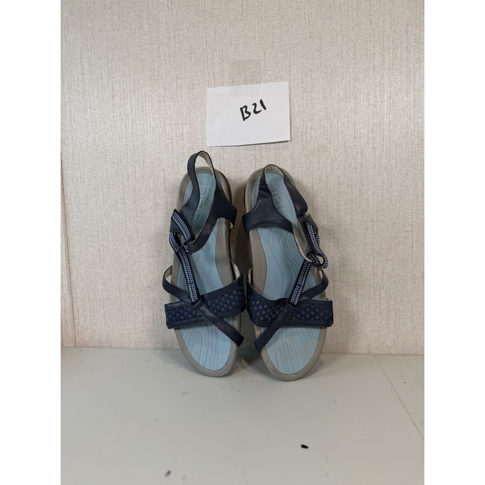 JBU Jambu Trapper‎ Blue Strappy Vegan Sandals size 10W